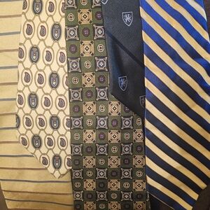 Tommy Hilfiger Men's Ties - Yellow, Green, Blue Collection